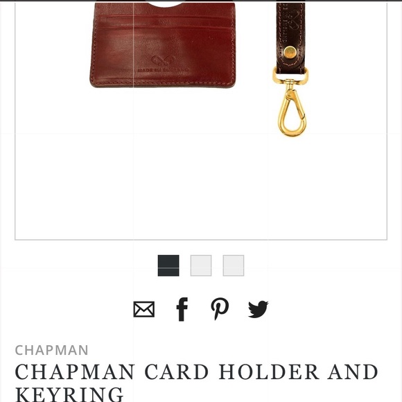 NWT Chapman Leather Card Holder & Key Ring - Picture 2 of 7